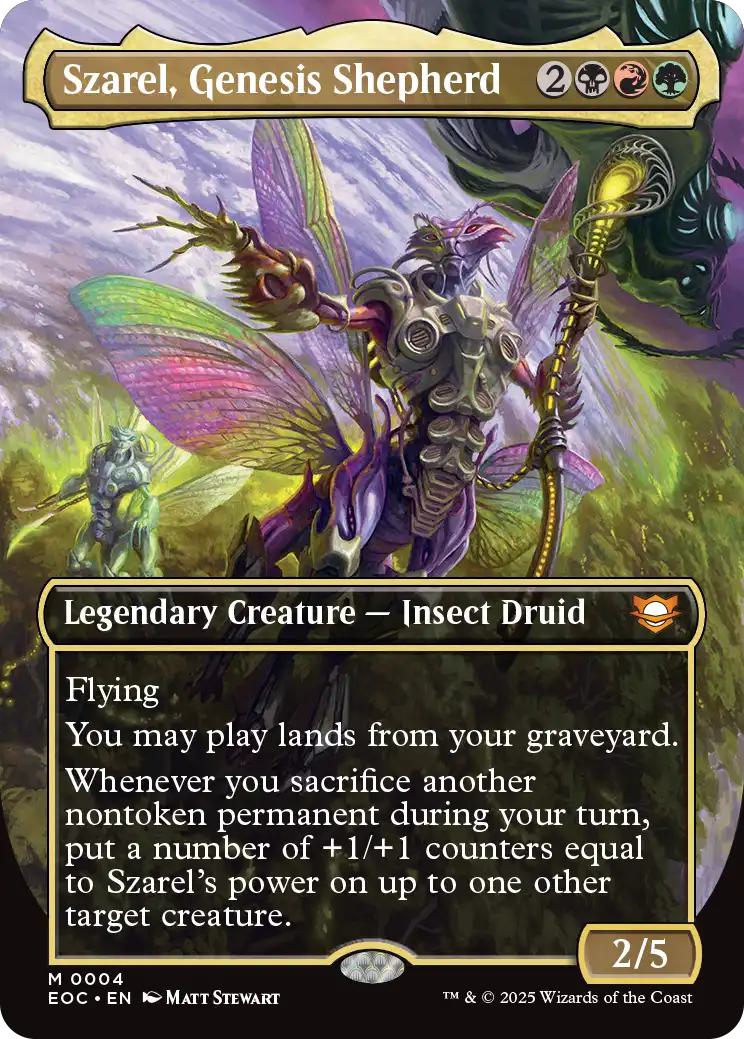 Szarel, Genesis Shepherd [4] [Borderless] [Edge of Eternities: Commander] [Non-Foil]