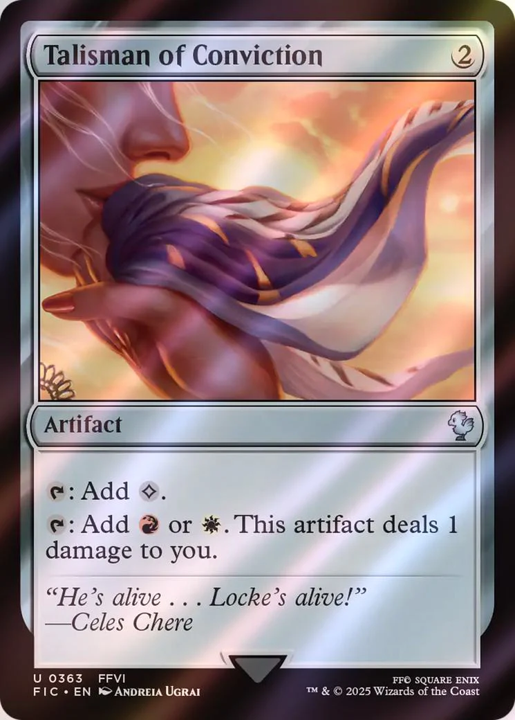 Talisman of Conviction [363] [FINAL FANTASY: Commander] [Surge Foil]