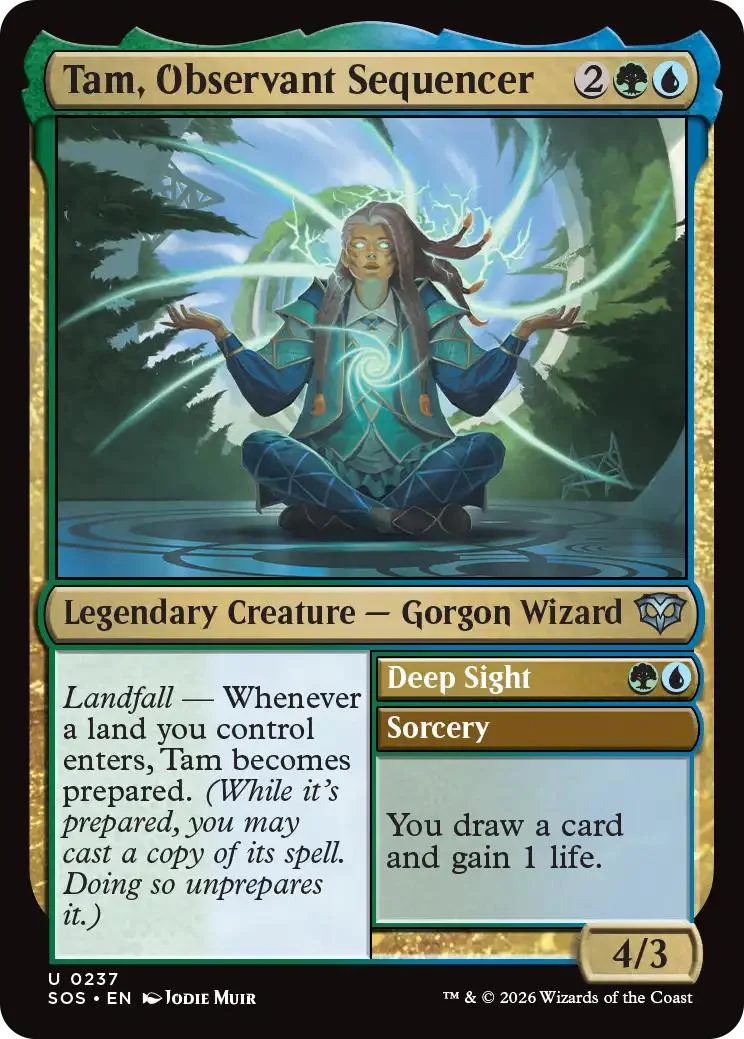 Tam, Observant Sequencer // Deep Sight [237] [Secrets of Strixhaven] [Non-Foil]