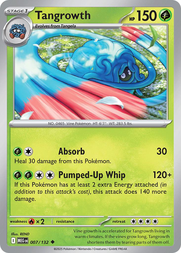 Tangrowth - 007/132 - Uncommon [me01-007] [Non-Holo]