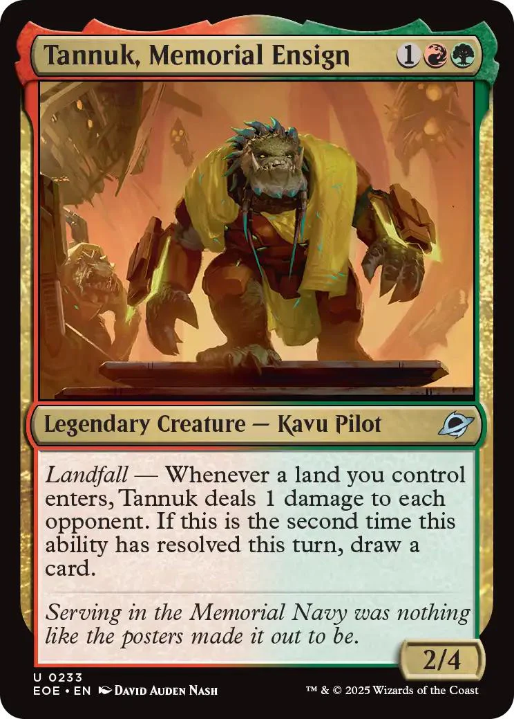 Tannuk, Memorial Ensign [233] [Edge of Eternities] [Non-Foil]