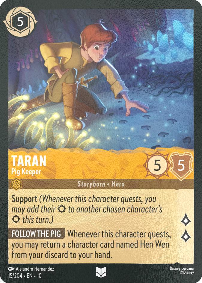 Taran - Pig Keeper - 15/204 [Whispers in the Well] [Cold Foil]
