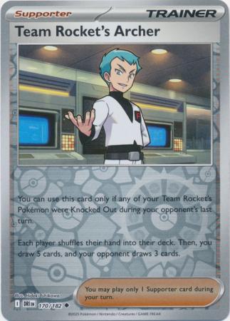 Team Rocket's Archer - 170/182 - Uncommon [sv10-170] [Reverse Holo]