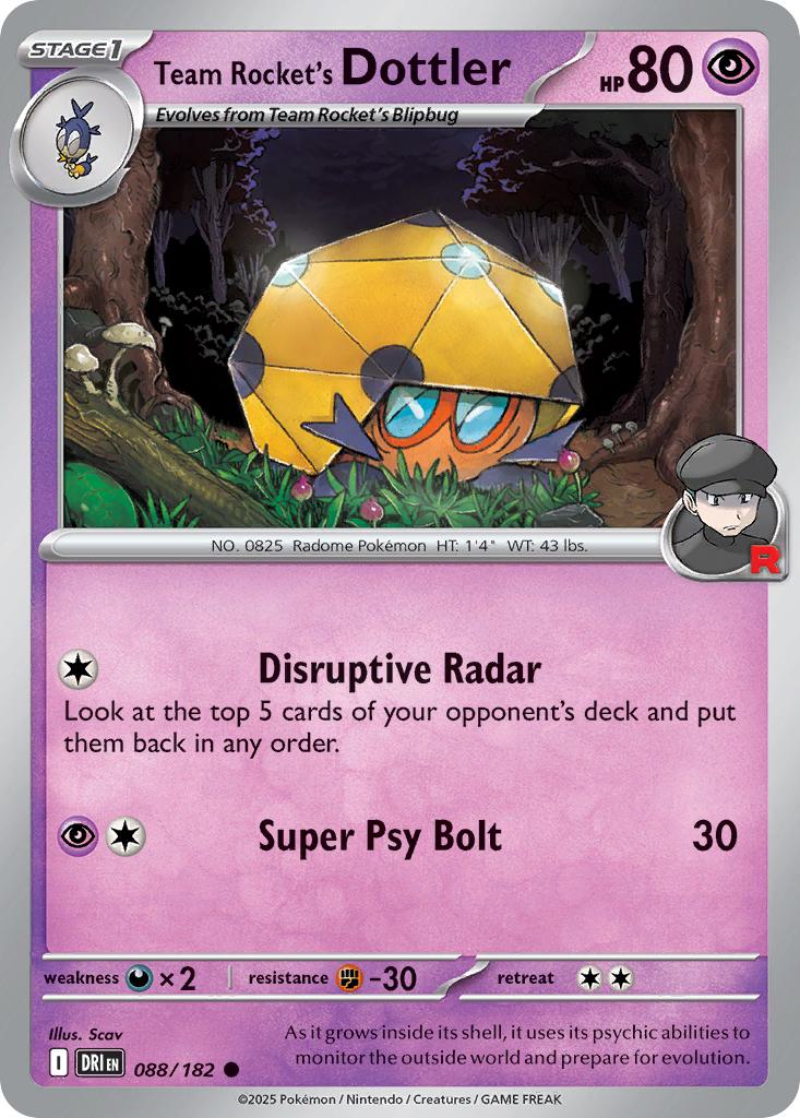 Team Rocket's Dottler - 088/182 - Common [sv10-088] [Non-Holo]