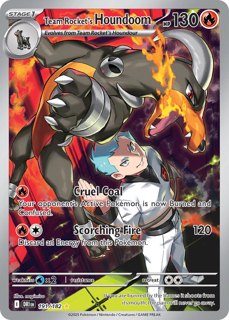 Team Rocket's Houndoom - 191/182 - Illustration Rare [sv10-191] [Ultra]