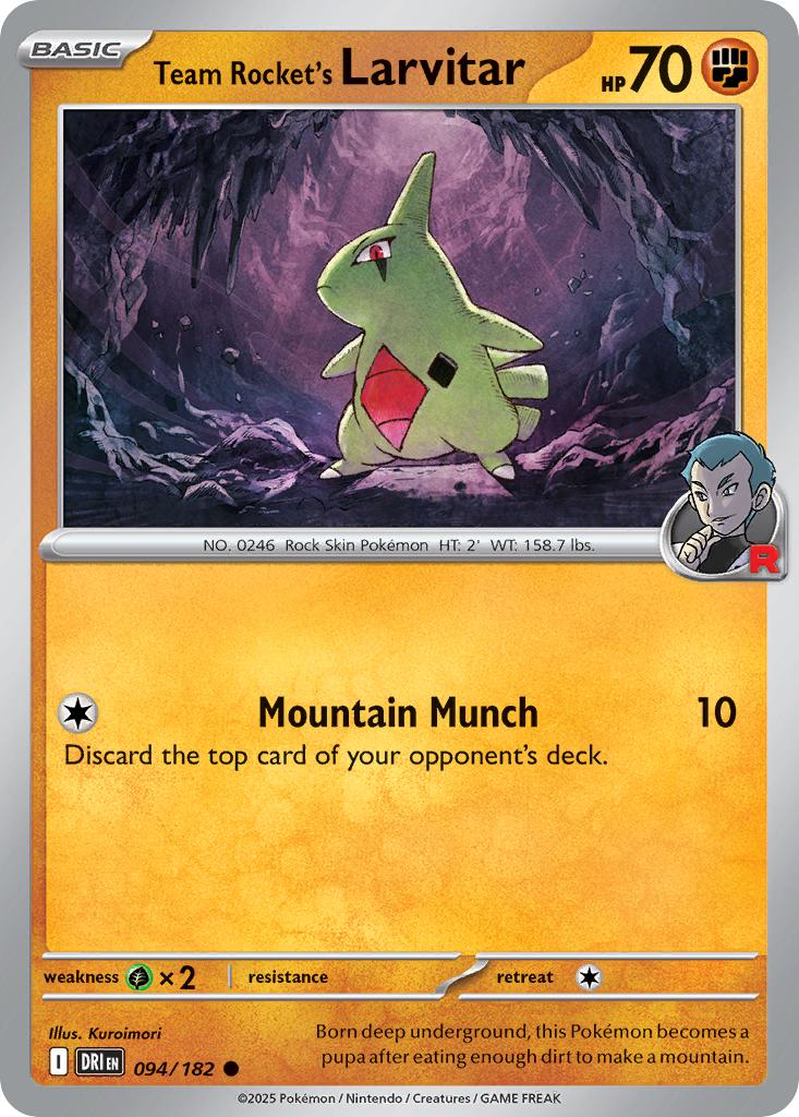Team Rocket's Larvitar - 094/182 - Common [sv10-094] [Non-Holo]