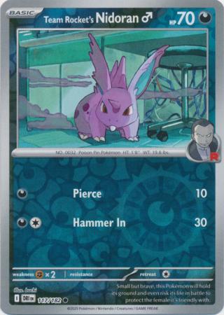 Team Rocket's Nidoran - 117/182 - Common [sv10-117] [Reverse Holo]