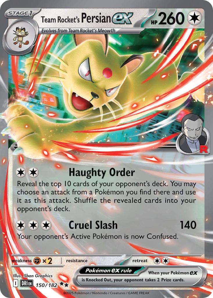 Team Rocket's Persian ex - 150/182 - Double Rare [sv10-150] [Ultra]