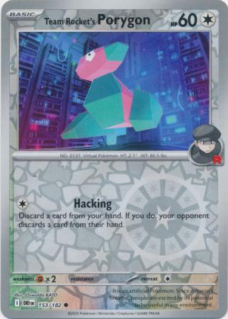 Team Rocket's Porygon - 153/182 - Common [sv10-153] [Reverse Holo]