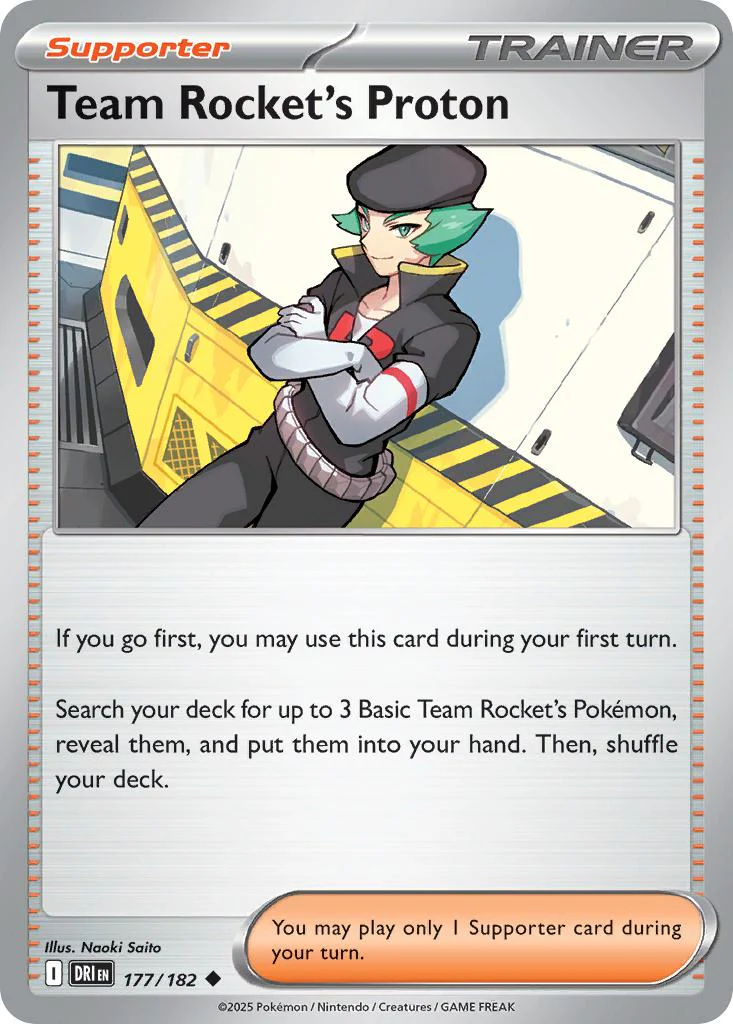 Team Rocket's Proton - 177/182 - Uncommon [sv10-177] [Non-Holo]