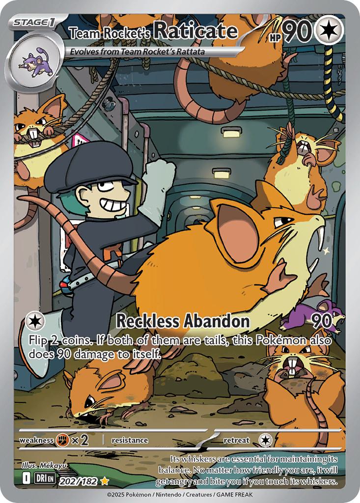 Team Rocket's Raticate - 202/182 - Illustration Rare [sv10-202] [Ultra]