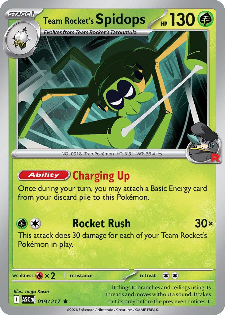 Team Rocket's Spidops - 019/217 - Rare [me025-019] [Holo]