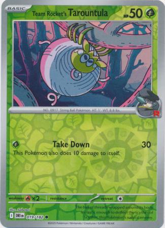 Team Rocket's Tarountula - 019/182 - Common [sv10-019] [Reverse Holo]