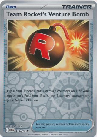 Team Rocket's Venture Bomb - 179/182 - Uncommon [sv10-179] [Reverse Holo]
