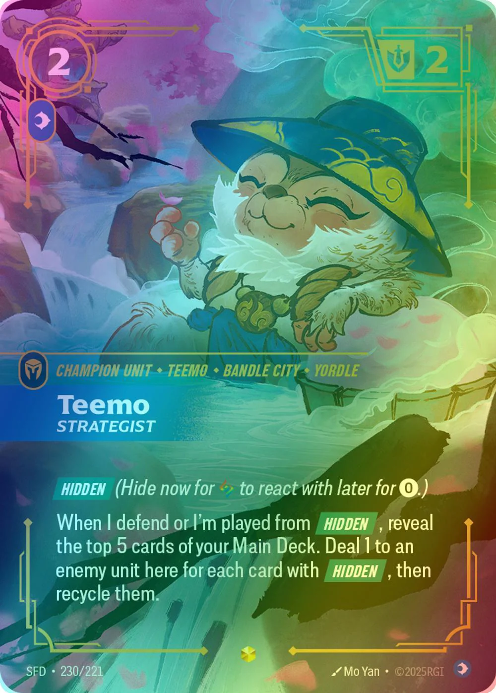 Teemo - Strategist (Overnumbered) - 230/221 [Spiritforged] [Foil]