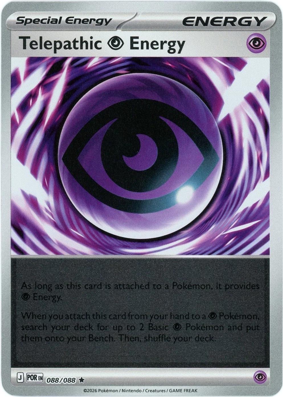 Telepathic Psychic Energy - 088/088 - Rare [me03-088] [Reverse Holo]