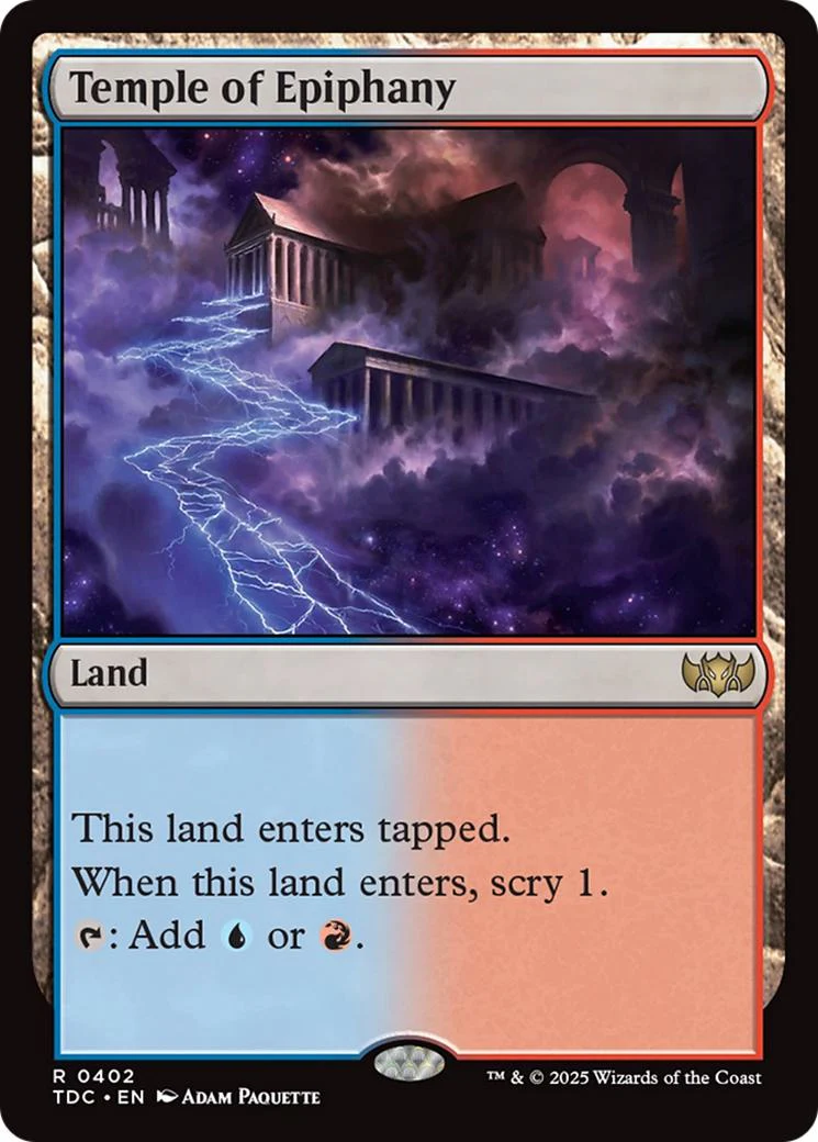 Temple of Epiphany [402] [Tarkir: Dragonstorm: Commander] [Non-Foil]