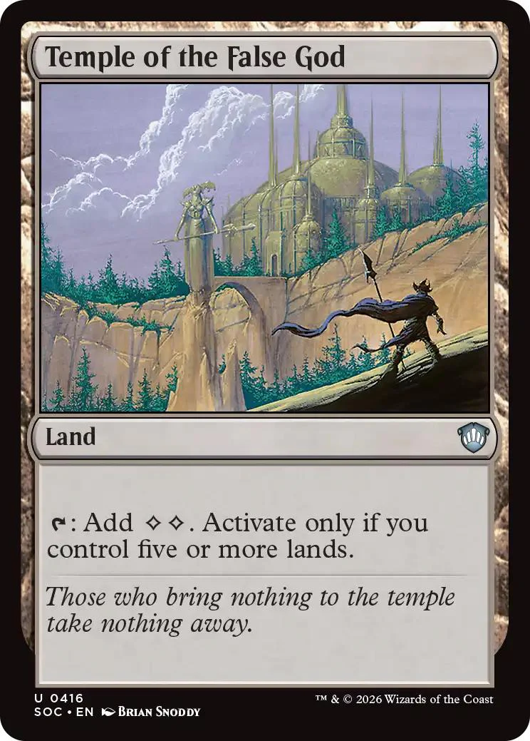 Temple of the False God [416] [Secrets of Strixhaven: Commander] [Non-Foil]