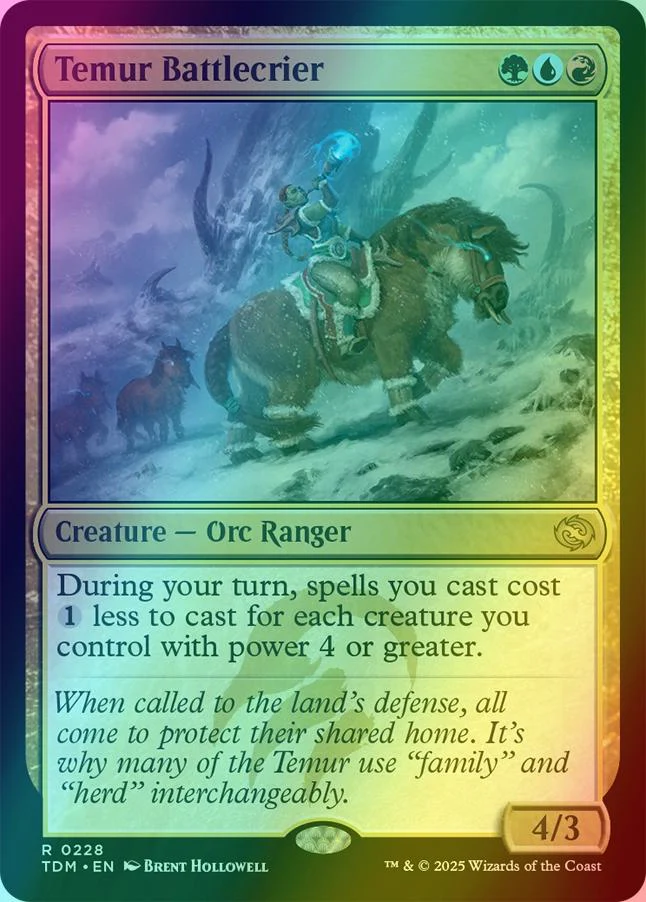 Temur Battlecrier [228] [Tarkir: Dragonstorm] [Foil]