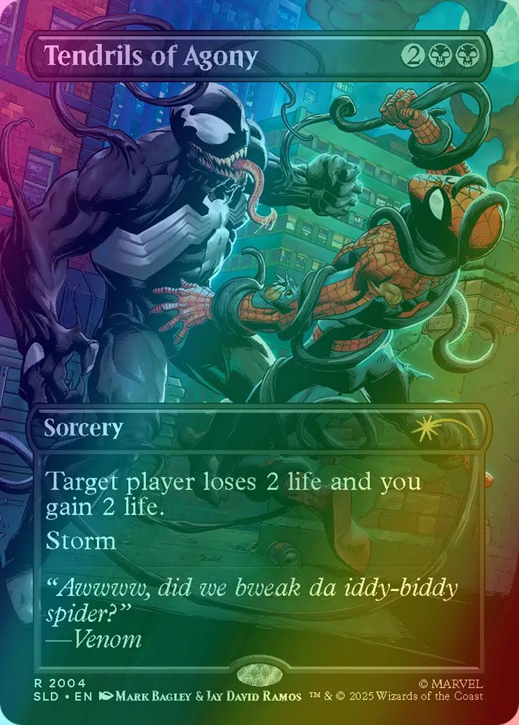 Tendrils of Agony [2004] [Borderless] [Spider-Man: Venom Unleashed (Colors)] [Secret Lair Drop] [Rainbow Foil]