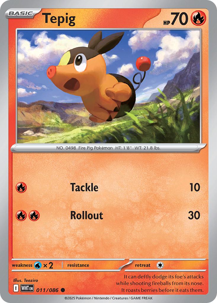 Tepig - 011/086 - Common [sv105w-011] [Non-Holo]