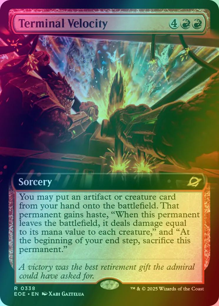 Terminal Velocity [338] [Extended Art] [Edge of Eternities] [Foil]