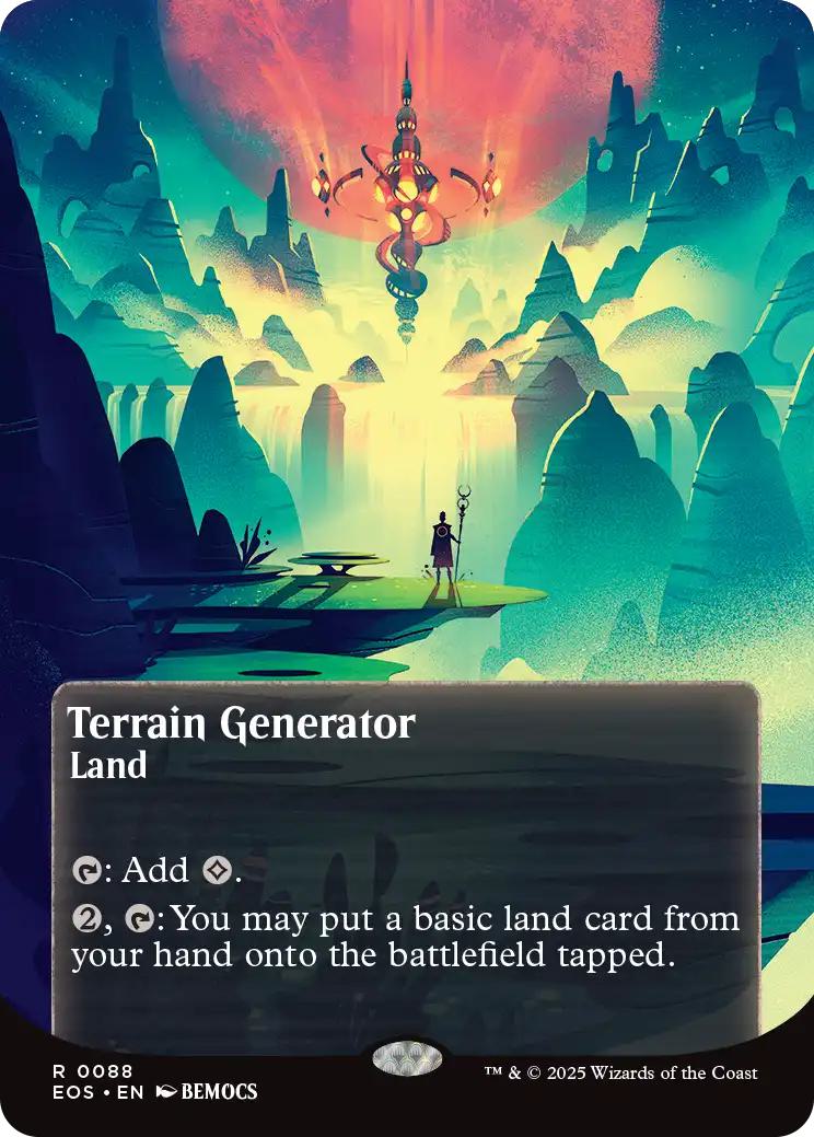 Terrain Generator [88] [Borderless] [Poster] [Edge of Eternities: Stellar Sights] [Non-Foil]