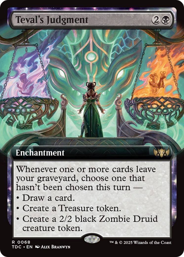 Teval's Judgment [68] [Extended Art] [Tarkir: Dragonstorm: Commander] [Non-Foil]