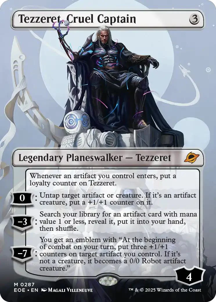 Tezzeret, Cruel Captain [287] [Borderless] [Triumphant] [Edge of Eternities] [Non-Foil]