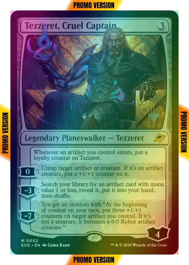 Tezzeret, Cruel Captain [2p] [Promo Pack] [Edge of Eternities: Promos] [Foil]