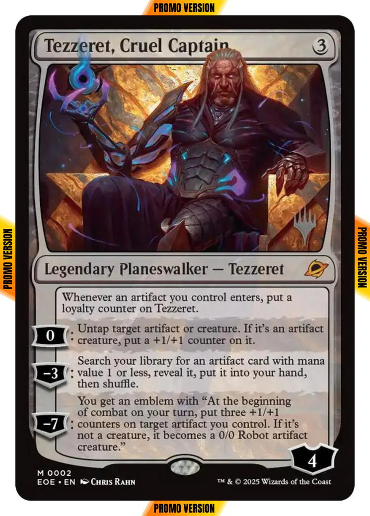 Tezzeret, Cruel Captain [2p] [Promo Pack] [Edge of Eternities: Promos] [Non-Foil]