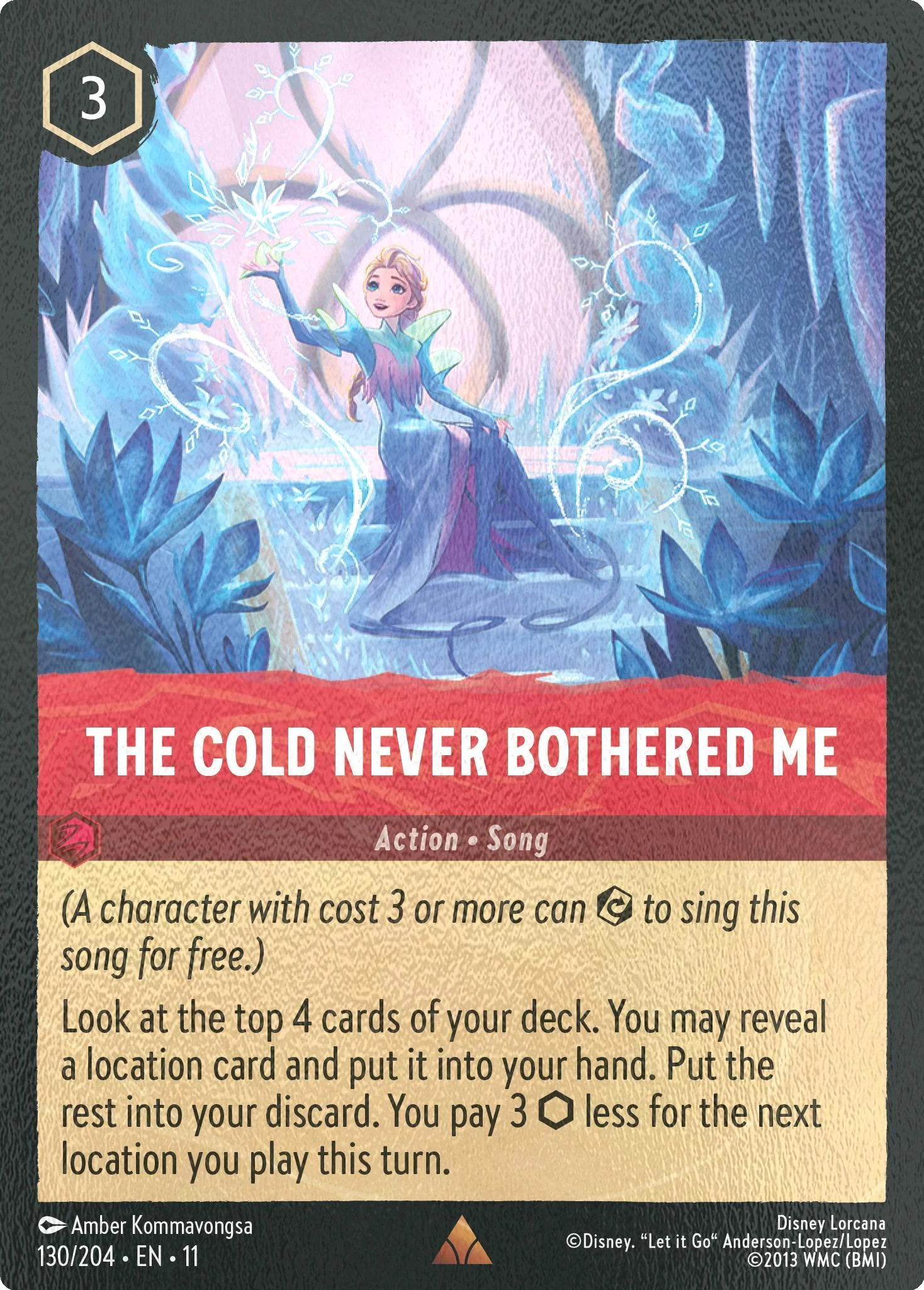The Cold Never Bothered Me - 130/204 [Winterspell] [Cold Foil]