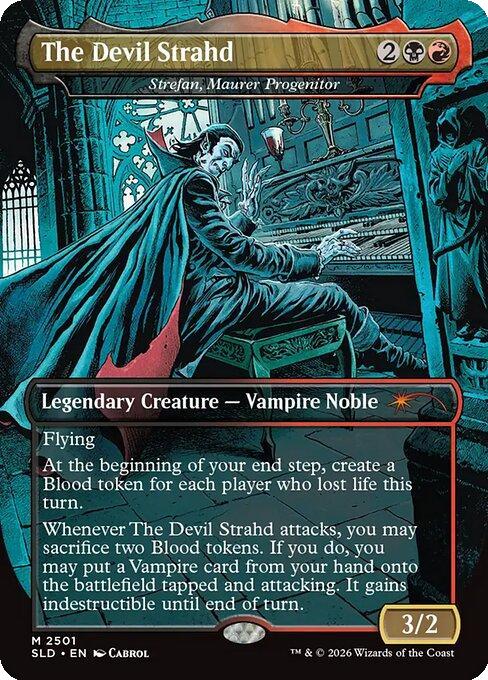 The Devil Strahd - Strefan, Maurer Progenitor [2501] [Borderless] [D&D: Strahd's Descent] [Secret Lair Drop] [Non-Foil]