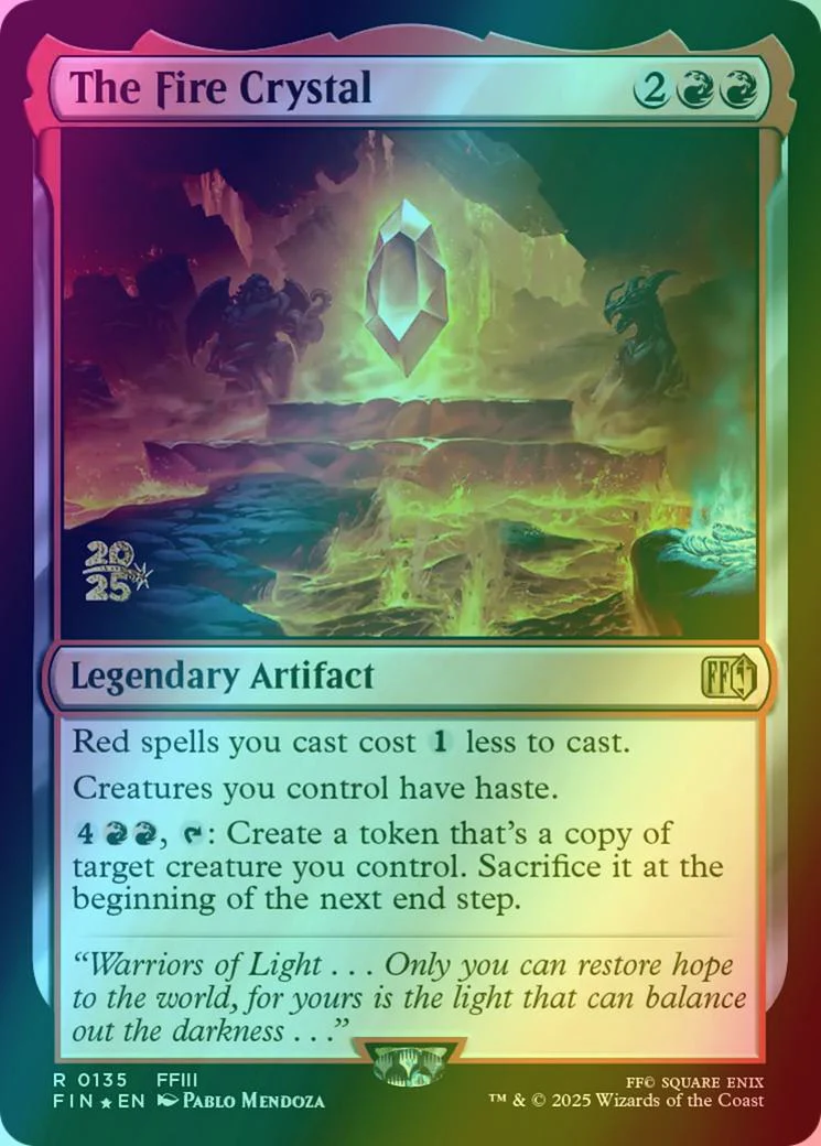 The Fire Crystal [135s] [Prerelease] [FINAL FANTASY: Promos] [Foil]