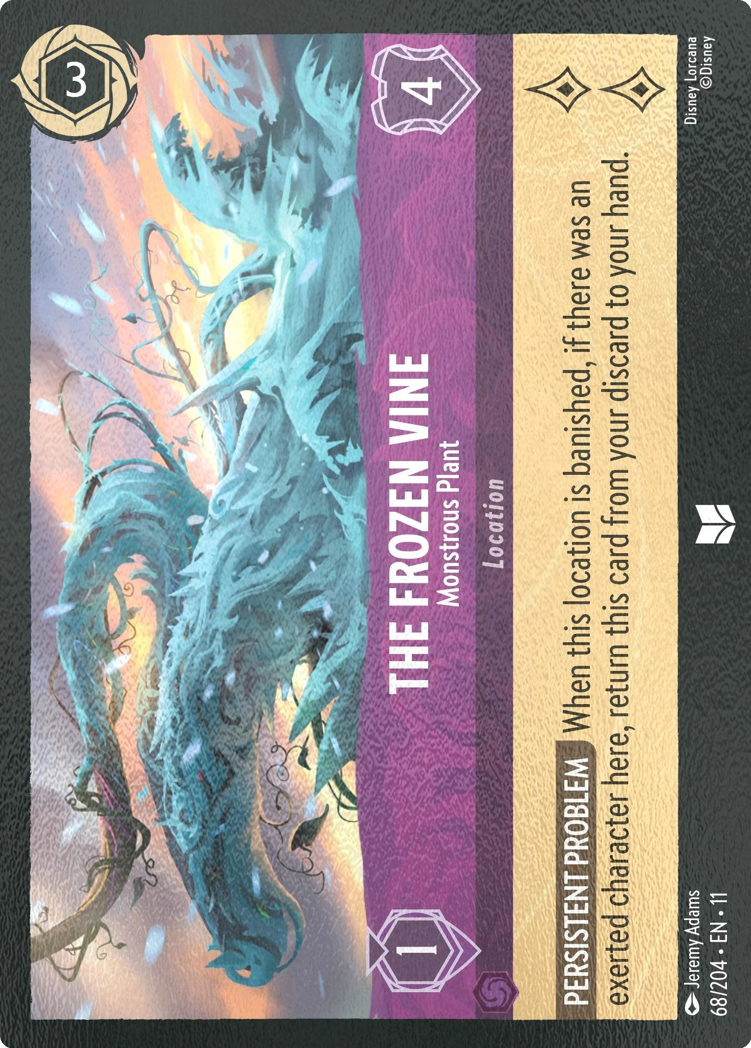 The Frozen Vine - Monstrous Plant - 68/204 [Winterspell] [Cold Foil]