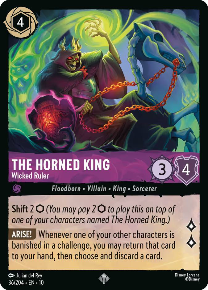 The Horned King - Wicked Ruler - 36/204 [Whispers in the Well] [Non-Foil]