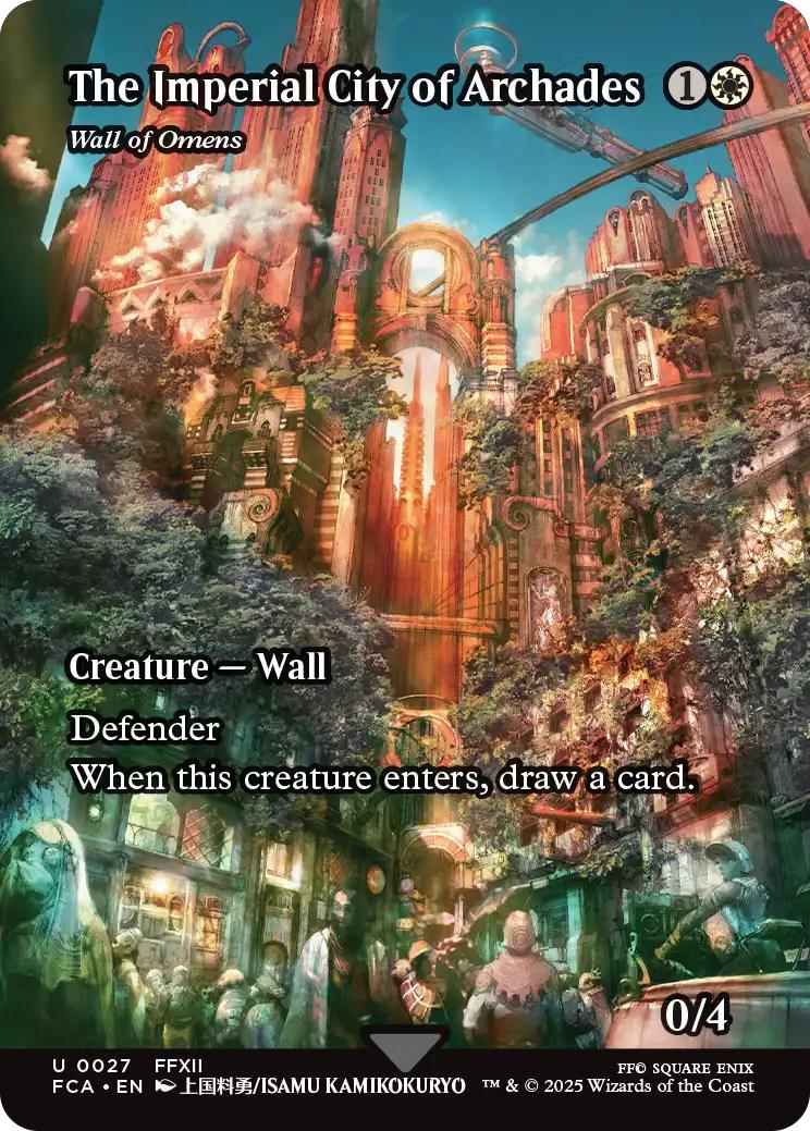 The Imperial City of Archades - Wall of Omens [27] [Borderless] [FINAL FANTASY: Through the Ages] [Non-Foil]