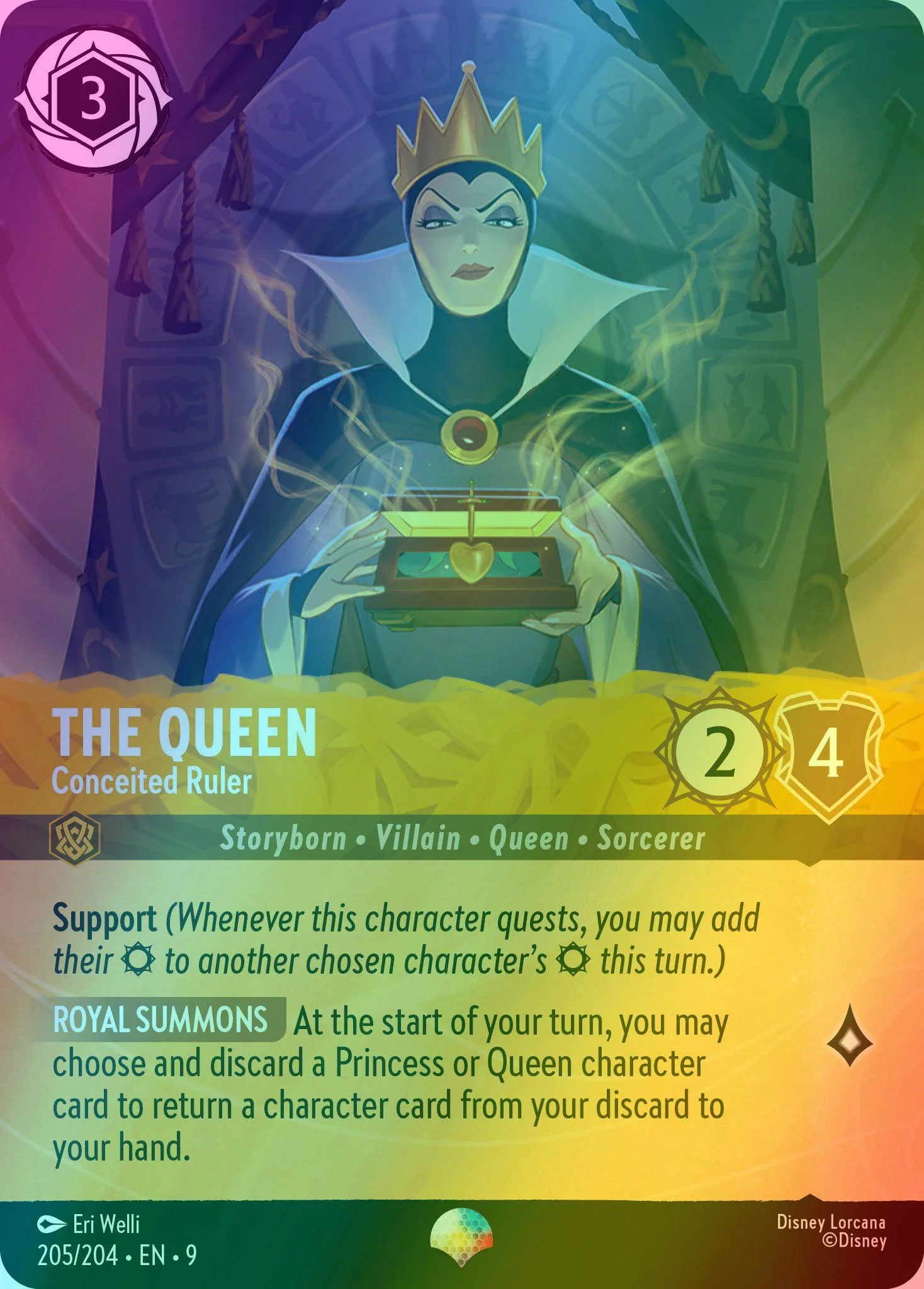 The Queen - Conceited Ruler (Epic) - 205/204 [Fabled] [Holofoil]