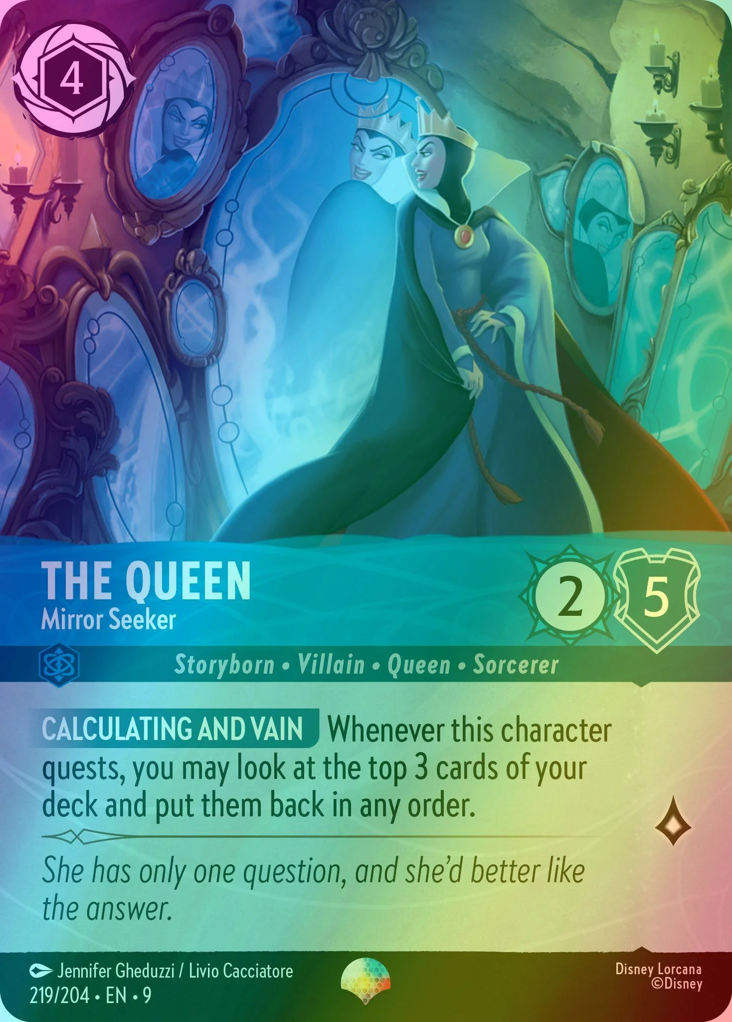 The Queen - Mirror Seeker (Epic) - 219/204 [Fabled] [Holofoil]
