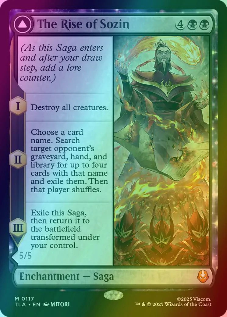 The Rise of Sozin // Fire Lord Sozin [117] [Avatar: The Last Airbender] [Foil]