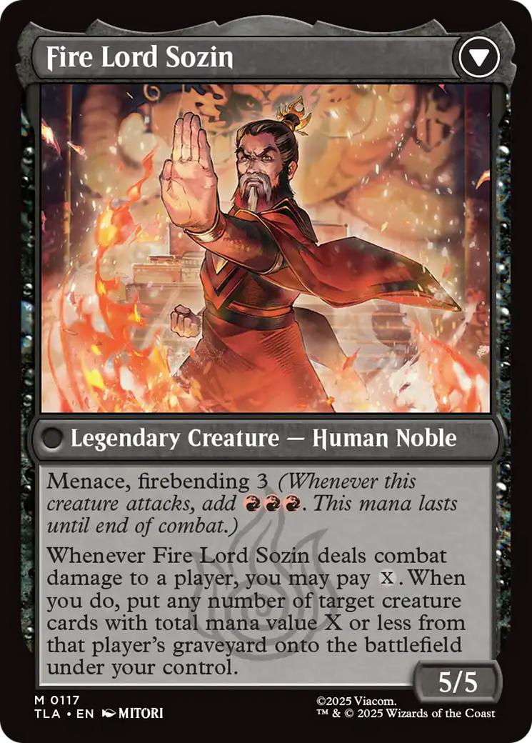 The Rise of Sozin // Fire Lord Sozin [117] [Avatar: The Last Airbender] [Non-Foil] - Image 2