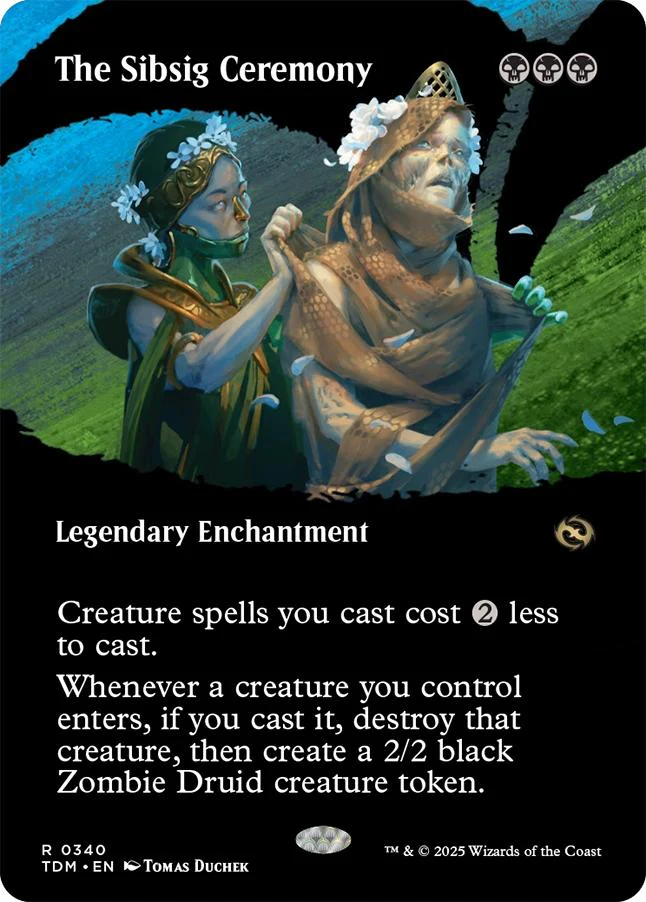 The Sibsig Ceremony [340] [Borderless] [Clan] [Tarkir: Dragonstorm] [Non-Foil]