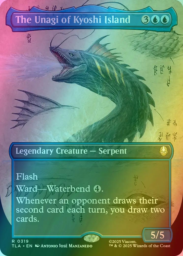 The Unagi of Kyoshi Island [319] [Borderless] [Field Notes] [Avatar: The Last Airbender] [Foil]