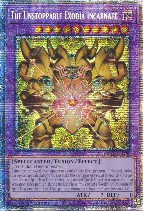 The Unstoppable Exodia Incarnate - MP25-EN008 - Starlight Rare - 1st Edition