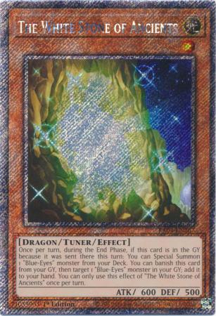 The White Stone of Ancients - RA04-EN267 - Platinum Secret Rare - 1st Edition