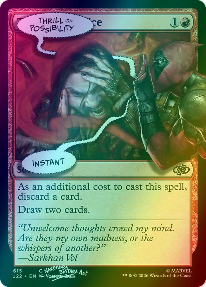 Thrill of Possibility [IFIYW-3] [Deadpool: I fixed it (You're Welcome)] [Secret Lair Drop] [Foil]