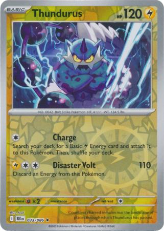 Thundurus - 033/086 - Rare [sv105b-033] [Reverse Holo]