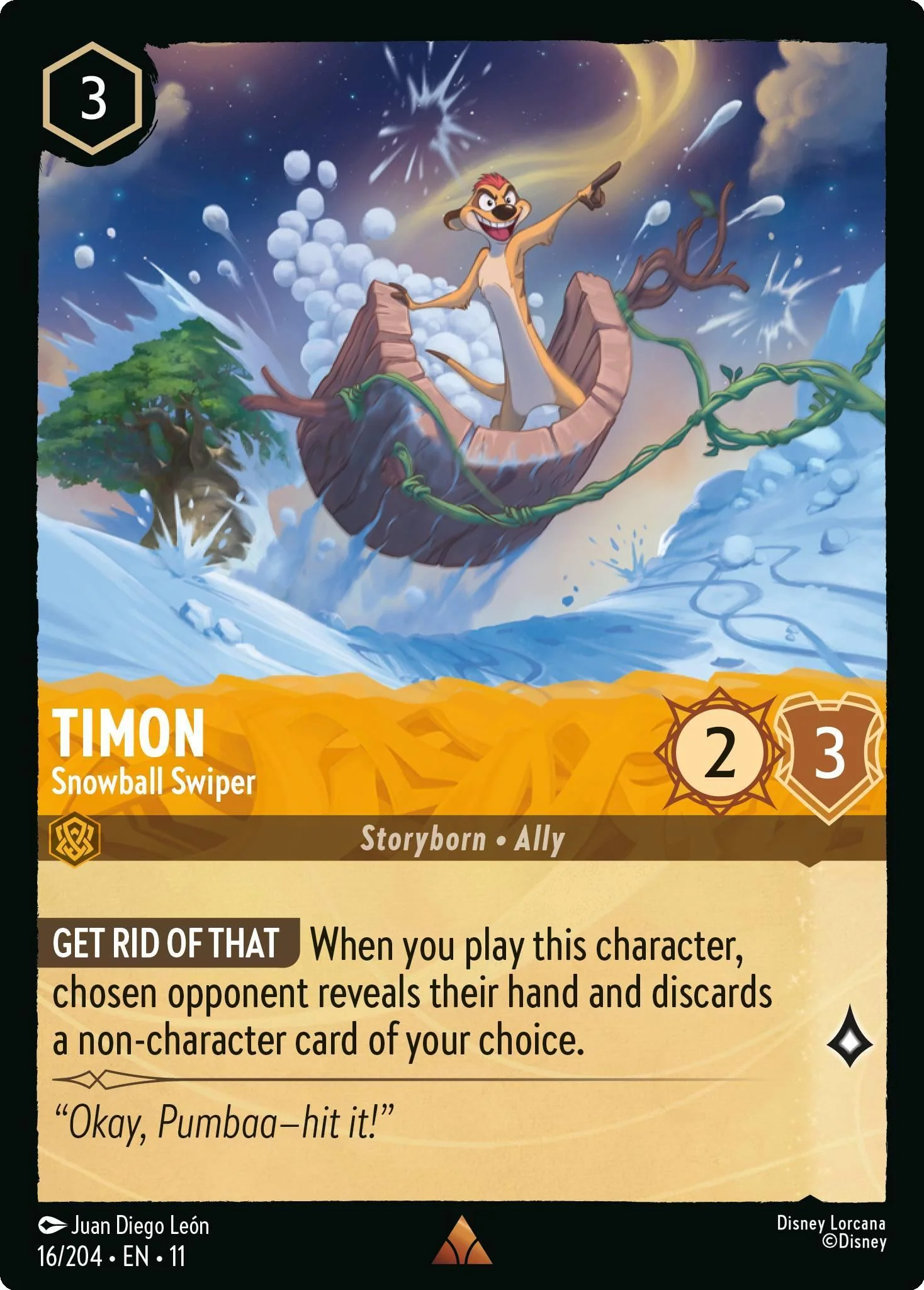 Timon - Snowball Swiper - 16/204 [Winterspell] [Non-Foil]
