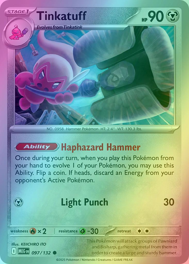 Tinkatuff - 097/132 - Common [me01-097] [Reverse Holo]