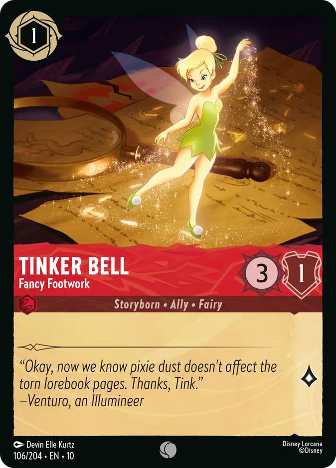 Tinker Bell - Fancy Footwork - 106/204 [Whispers in the Well] [Non-Foil]